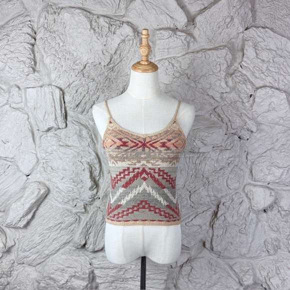 Ralph Lauren Blue Label Vintage Hand-Knit Linen Tank Sedona SunsetS